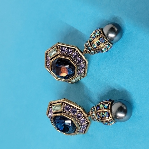 7 PIECE Heidi Daus Lavish Layers Crystal Accented Necklace Bracelet Ring Earring - Picture 13 of 16